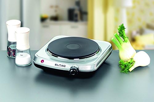 Eltac EK 18 płyta elektryczna/stal nierdzewna/szerokość: 18 cm/żeliwna płyta grzewcza/ochrona przed przegrzaniem