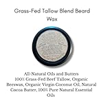 Ancient Releaf Grass-fed Beef Tallow Beard Wax, with Tepezcohuite, All-Natural, Shaping, Sculpting, Mustache and Beard, Natural Hold, Grooming for Men 2oz. Tin - Image 4