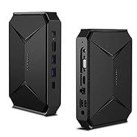 CHUWI Mini PC Herobox, Intel Celeron J4125 Mini Gaming PC, 8GB RAM 256GB SSD Mini Desktop Computer mit Windows 10 OS, Quad Core 64-Bit, 2.4G/5G Dual WiFi, 1.1GHz bis 2.4GHz, Typ-C HDMI und VGA