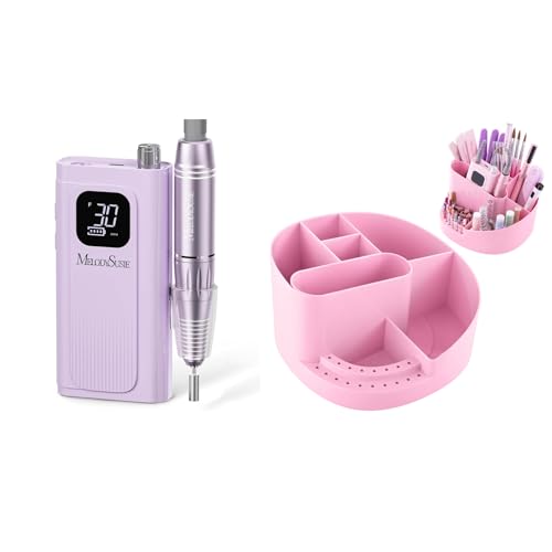 Kit inalámbrico básico de taladro para uñas y organizador miniatura 1
