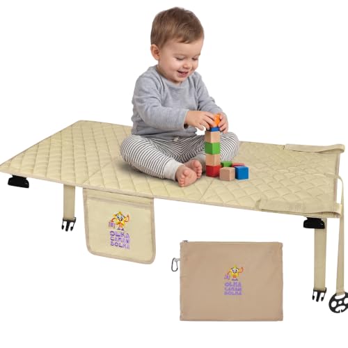 Olka Caram Bolka Toddler Airplane Footrest & Seat Extender for Kids, Portable Leg Support for Flights with Adjustable Straps