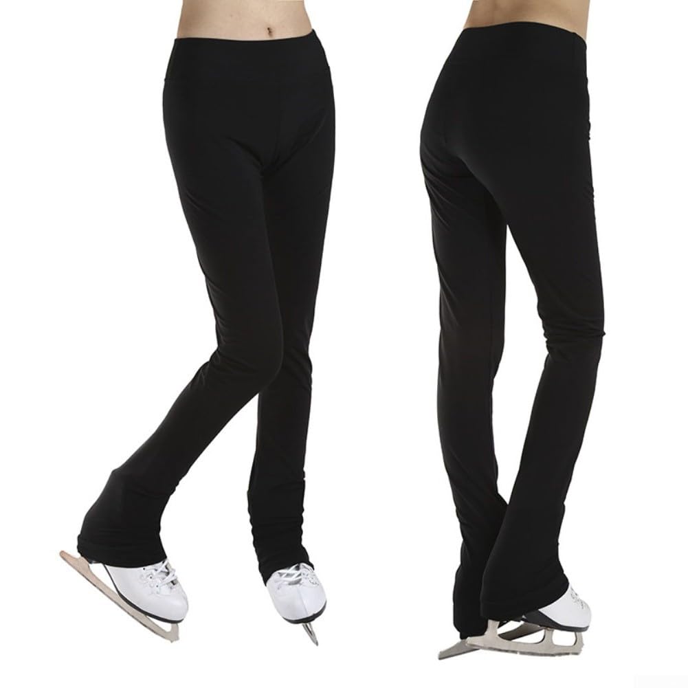Eiskunstlaufhose mit flexiblen Knien für Kinder und Erwachsene, Nylon-Fleecefutter, spritzwassergeschützt