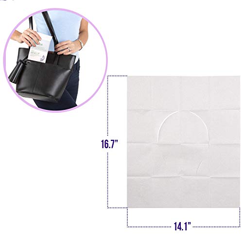 Supermore Disposable Toilet Seat Covers 100 pack XL Can flush, used for Adults for Kids potty training, is used in Public toilet, Airplane, train, Camping, essentials for travel. - Thumbnail 5
