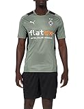 Male PUMA BMG Training Jersey wo Sponsor, Laurel Wreath-puma Black-Elektro Green, M