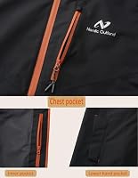 Regenjacke für Herren, wasserdicht, atmungsaktiv, langer Regenmantel mit Kapuze, Netzfutter, Windbreaker für Outdoor-Aktivitäten (DE/NL/SE/PL, Alphanumerisch, XXL, Regular, Regular, Black) – Ansicht 3