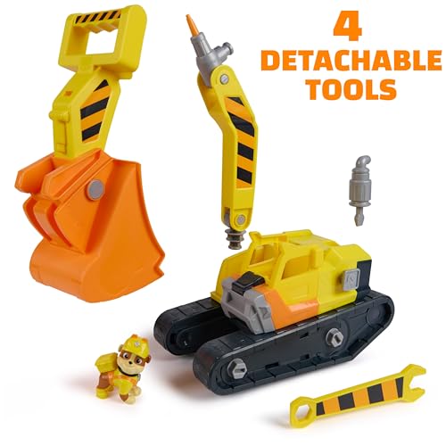 Rubble & Crew Rubble's Ultimate Tool Bulldozer Vehicle, Toy Truck with Action Figure, PAW Patrol Kids Toys for Boys & Girls Ages 3 and Up by Rubble & Crew - Image 3