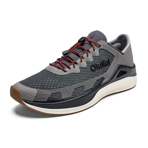 Image of OluKai 'Ahi Men's Water Shoes, Cushioned & Quick-Drying Marine Sneaker, Breathable Mesh & Wet Grip Rubber Outsole for Boats, Docks & Wet Surfaces
