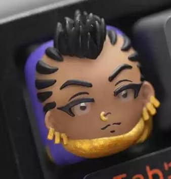 Valorant Controller Agent-Inspired Keycap Custom PBT Artisan Key for Mechanical Keyboards | Omen, Clove, Viper, Brimstone, Harbor, Astra | MX-Compatible | Gamer Collectible Astra