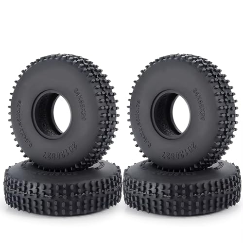 RC�^�C���J�[ For TRX-4M For Defender For Bronco 1/18 For Axial For SCX24 1/24�p 4�� 64/65mm �r�[�h���b�N�S���^�C�� RC�N���[���[�J�[ �g���b�N���f��(Type A)