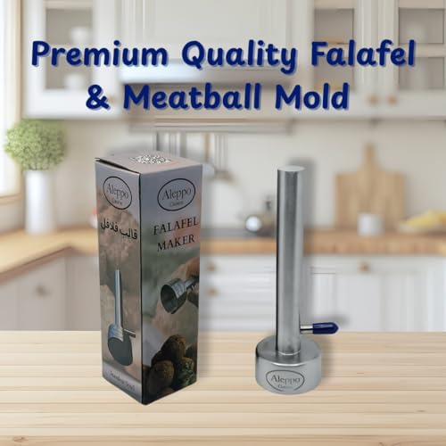 Falafel Maker Press Stainless Steel Premium Quality Smooth Handle With Rubble Cap Middle Eastern Kitchen Tool Meatball Mold Scoop (Small Ball 1.6") by Aleppo Cuisine - Used condition - Image 5