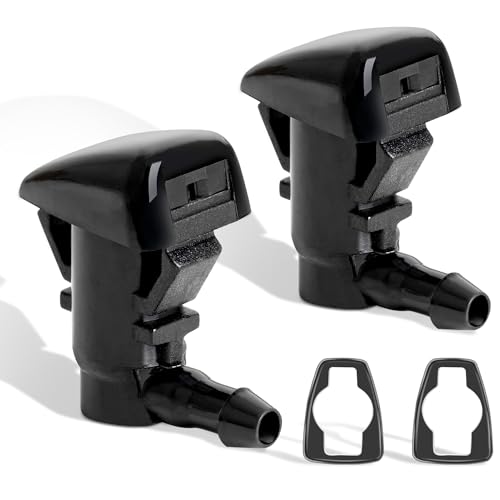 Belleone 2 Front Windshield Washer Nozzle Kit fit for 2007-2011 Ford Edge, 2007-2010 Lincoln MKX Base Sport Premium Sport, Replacement for 7T4Z-17603-A