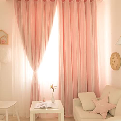 姫系カーテン 遮光 一体型 フリル カーテン 二重カーテンレース 断熱防寒 かわいい おしゃれ かーてん 間仕切り目隠し 1cmでオーダー可 目隠し 省エネ 遮熱 UVカット 可愛いドレープかーてん 厚手 高密度 無地 節電対策 出窓 掃き出し窓 腰窓 小