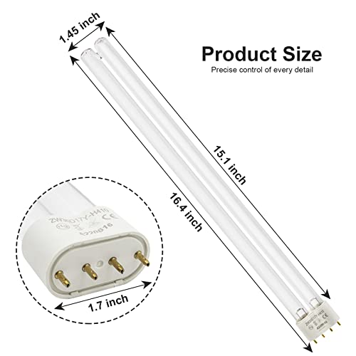 Two 36W 36 Watt Uv Bulb Lamp 2G11 Base-4 Pin For Jebao, New #TOP1