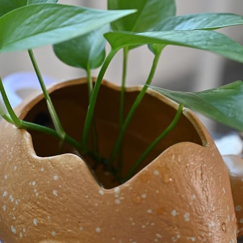 Yellow Garden Pond Spitters with Water Pump - Small Pond Fountains, Downward Water Outlet Design for Above Ground Pools, Outdoor Water Features, Decorative Garden Accents