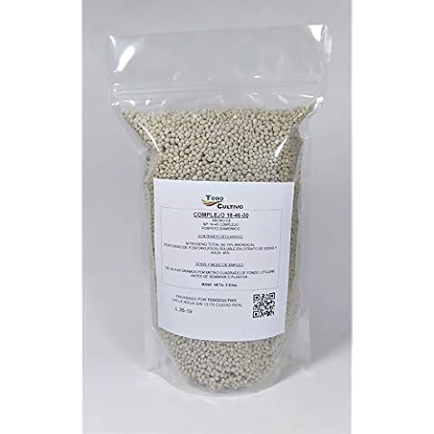 Todo Cultivo Fosfato diamónico abono Plantas Complejo 18-46-00 NPK. 5 Kilos. Fertilizante con un Alto Poder enraizante por su Gran cantidad de fósforo Cover
