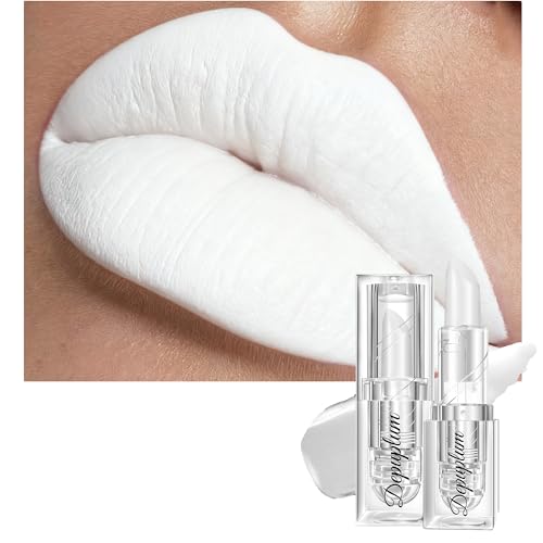 DU-White White Matte Lipstick for Halloween & Cosplay