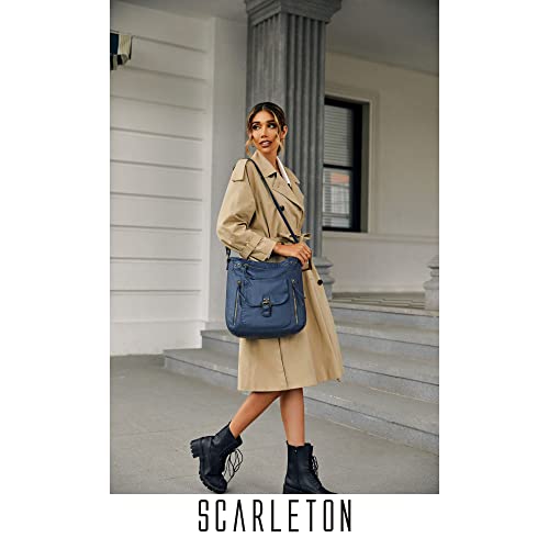 Scarleton Purses for Women, Crossbody Bags for Women, Crossbody Purse, Handbags for Women, Multi Pocket Shoulder Bag Large, H200535, Green