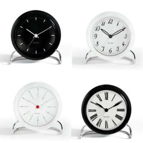Arne Jacobsen Table Clock Banker In White #TOP2