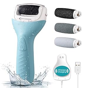 Lima de Pies MYCARBON Lima Eléctrica Durezas Pies, Pedicura Pies Profesional Recargable IPX7 Impermeable Eliminar Callos…