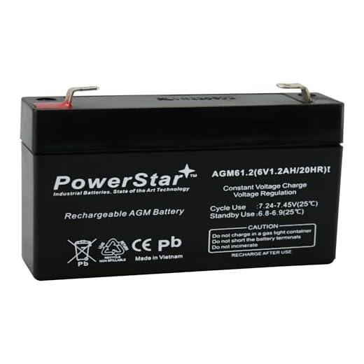 POWERSTAR 6V 1.2AH F1 SLA Battery for DJW6-1.2 6V1.3AH 6V1.4AH 6V1.2AH LP6 2 Year Warranty
