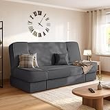BROMARKT Schlafsofa mit Bettkasten Dunkelgrau 192x85x93 cm Couch...