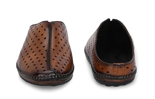 Image of Server Loafers for Men | Mules Clogs Open Back Loafers | Party Ethnic Wear Shoes | Men's Casual Shoes | Comfortable Fashion Shoe with TPR Sole