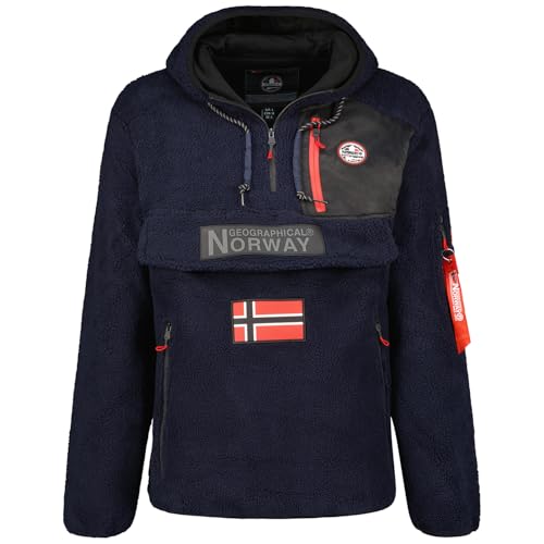 Geographical Norway Terifique Men Forro Polar para Hombre, Marine, S