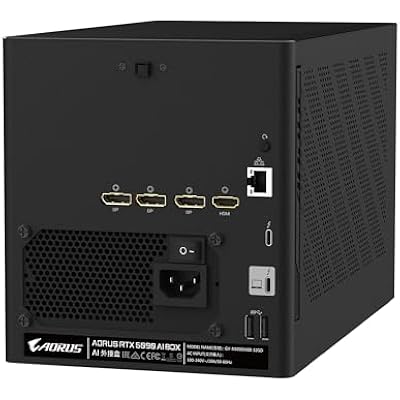 GIGABYTE AORUS RTX 5090 AI Box Graphics Card - External GPU (32GB GDDR7, 512-bit, PCIe 5.0, HDMI/DP 2.1b, 240mm Radiator, Silent Fans, Direct-Coverage Copper Plate, Thunderbolt 5TM)