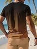 Men's T-Shirt Short Sleeve Gradient Color Crewneck Tee Casual Summer Top (Colour 2,4XL) #4