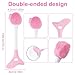 2pcs Face Scrubber Exfoliator for Woman, 2 in 1 Soft Silicone Dual-Ended Pore Cleaning Brush Gentle Exfoliating Facial Wash Scrubber Cleaner Tool for All Skin Types