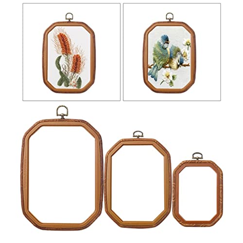 Generic 3 peças ABS Aros de Bordado Suprimentos de Bordado Decoração Ferramentas de Costura Aro Orna