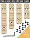 Pecawen 8 Pack Picatinny Rail Polymer Picatinny Rail Single Picatinny Rail, 5 5 7 7 9 9 11 11 Slots Tan