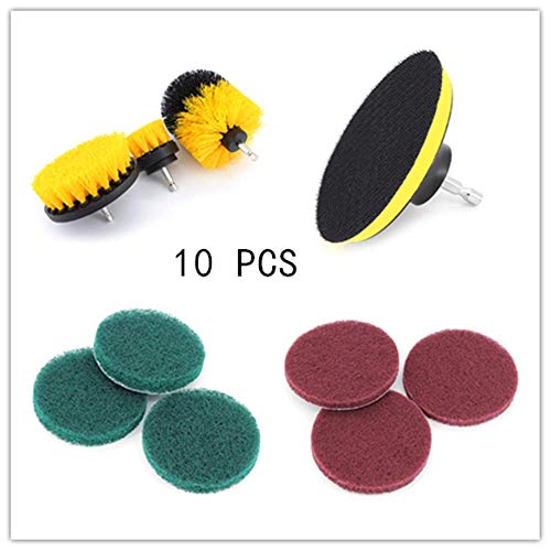 Gearific Boor reinigingsborstel bevestigingsset - 3-delige boorborstel + 7-delige schuurpads reinigingsset voor het… - Image 8