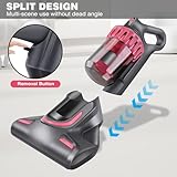 Mite Removal Mattress Vacuum Cleaner with UV Light for Bed Bugs, 10KPa Suction, LED Screen, HEPA Filter, Bed Mattress Cleaning Machine Vacuum Dust Mites Cleaner Handheld Cordless Vacuum for Bed, Sofa - Image 6