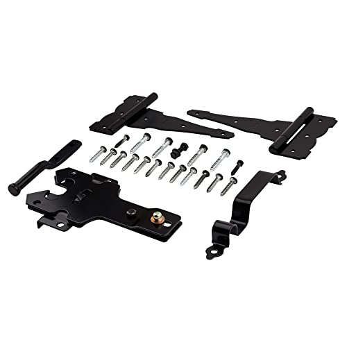National Hardware N109-308 V8422 Deluxe Decorative T-Hinge Gate Kit In Black #TOP3