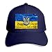 Cap Drapeau De L'Ukraine avec des Armoiries Peintes sur Un Mur Sale Sport Casquette Rétro Snapback Hat Réglable Trucker Cap pour Voyages, Femme, Camping