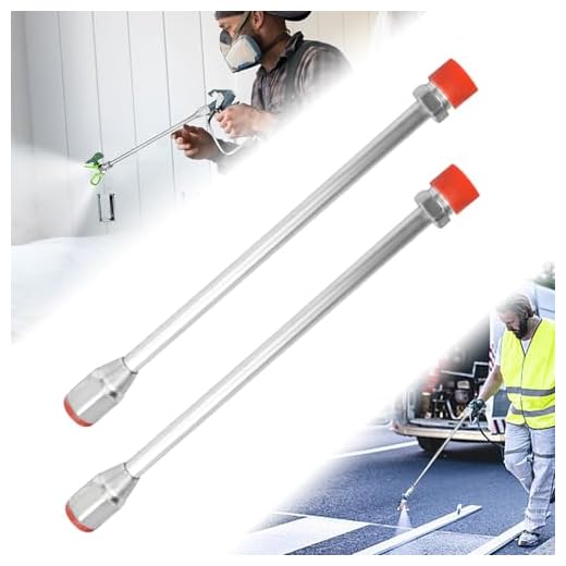 Kleemeiero 2 PZS Varilla de Extensión de Pistola Pulverizadora 30cm Sin Aire Varilla de Extensión del Rociador de Aleación Varilla de Extensión para Pistola de Pintura Eléctrica con Boquilla Eléctrica