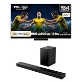 Combo Smart TV TCL 65 QLED Mini LED 4K C7K WiFi 144Hz 65C7K e Soundbar TCL Subwoofer 5.1 Q65H