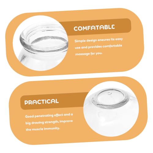 5 unidades de copas de ventosa de vidrio grueso para terapia de ventosas, seguras y aptas para masaje y uso doméstico, fuerte adherencia y bordes suaves miniatura 7
