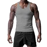 Debardeur Homme, Sport Pull sans Manche Debardeur Homme Musculation Marcel Homme Coton Maillot De Foot Homme Débardeur Homme Coton Ensemble Cycliste Homme Debardeur Homme (A03,L)