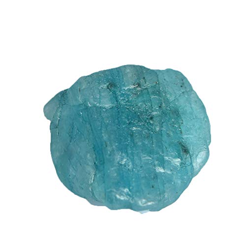 Gemhub A Top-Grade Sky Blue Aquamarine 43.00 Ct Healing Crystal, Natural Aquamarine Uncut Rough Loose Stone #TOP14