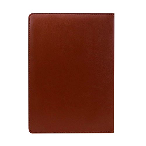 Image of Fastway Rotating Leather Flip Stand Case Cover for DOMO Slate SL36 OS9 SC 10.1-Inch Tablet (Brown)