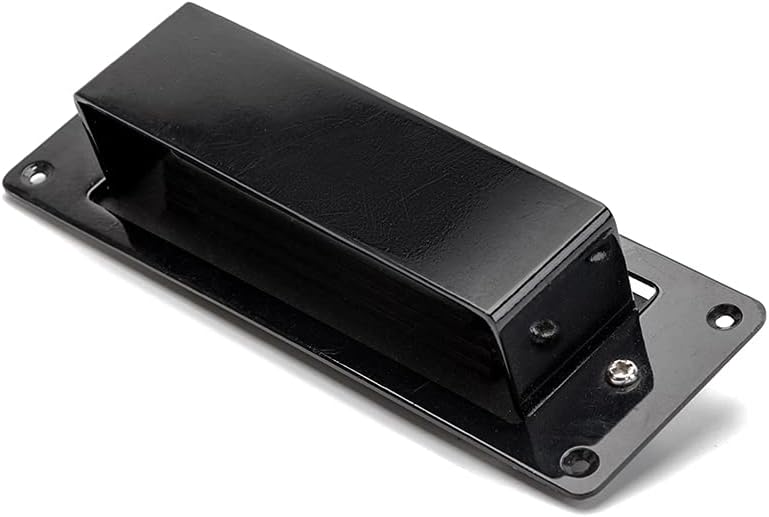 Electric Bass Pickups Alnico 5 Magnet Single-Coil Bridge Pickup Replacement Parts for 4 String Bass Guitar (Black)