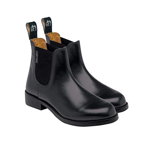 Harry Hall Buxton Jodhpur Horse Riding Boots Childs Size 1 Black | Equestrian Leather Shoes Competition Yard Boys Girls