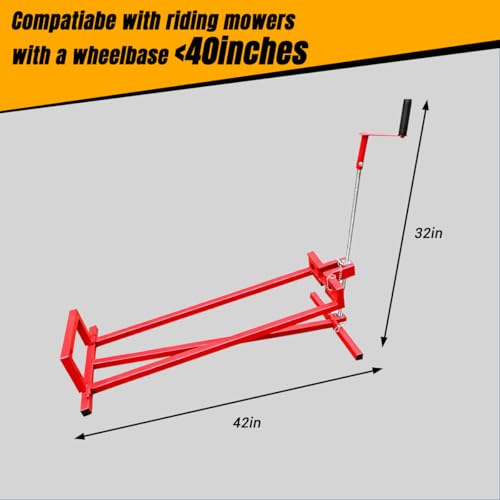 KPJTATUO Lawn Mower Lift Jack, 880Lbs Capacity Telescopic Maintenance Jack, Suitable for Riding Lawn Mowers, Zero-Turn Mowers and Garden Tractors by KPJYATUO - Image 3