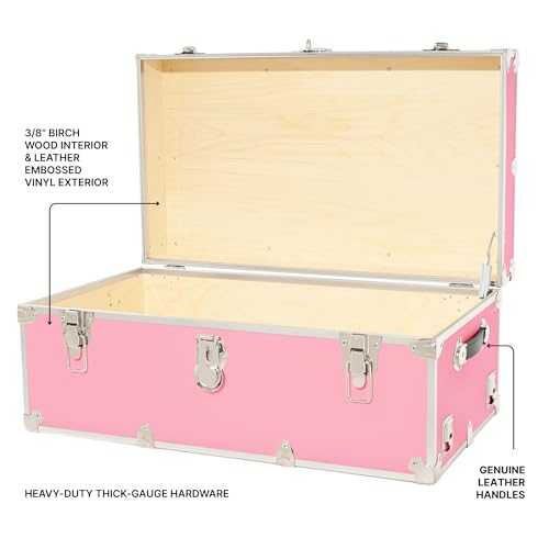 Rhino Classic XL Trunk with Wheels for Camp and Dorm, Footlocker, Chest by Rhino Trunk & Case - Used condition - Image 3