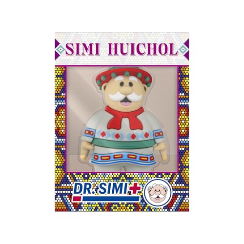 Dr. Simi Huichol Keychain Official Limited Edition Collectible | Colorful Mexican Cultural Design | Soft-Touch Build with Durable Metal Ring | Gift for Fans & Art Lovers