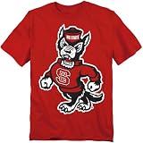 LOGOVISION North Carolina State University Big Mascot Unisex Adult T Shirt, Red,...