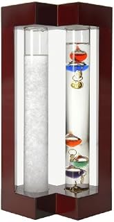 Lily's Home Desktop Weather Station, with Galileo Thermometer and Fitzroy Storm Glass Weather