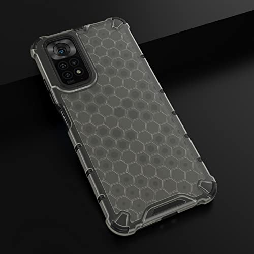 Image of Glasgow Back Case Cover Designed for Mi Redmi Note 11 / 11s - Black